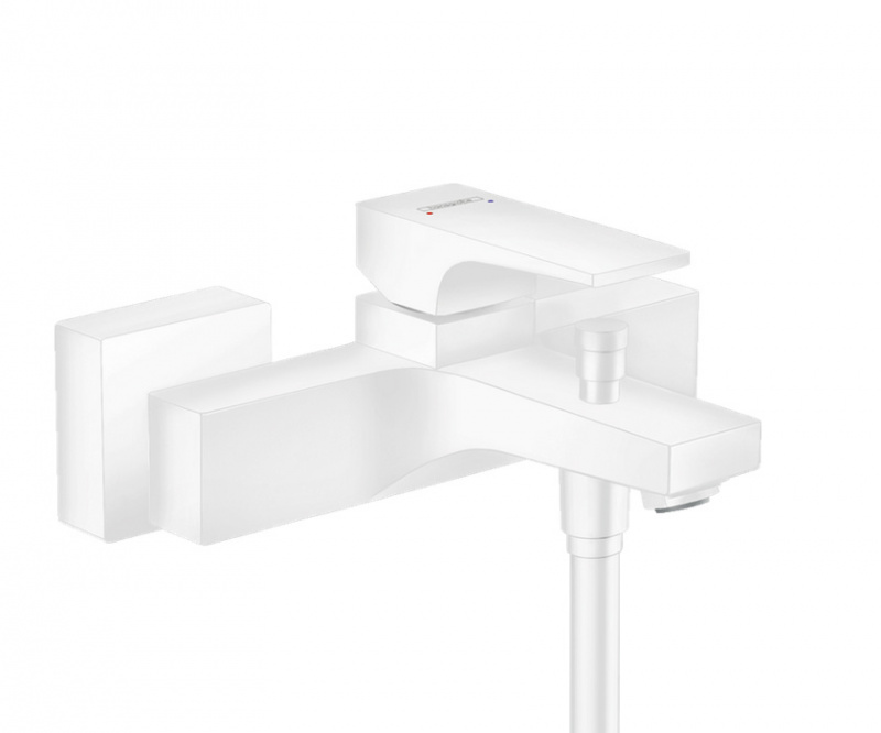 Смеситель для ванны Hansgrohe Metropol напольный белый матовый 32540700