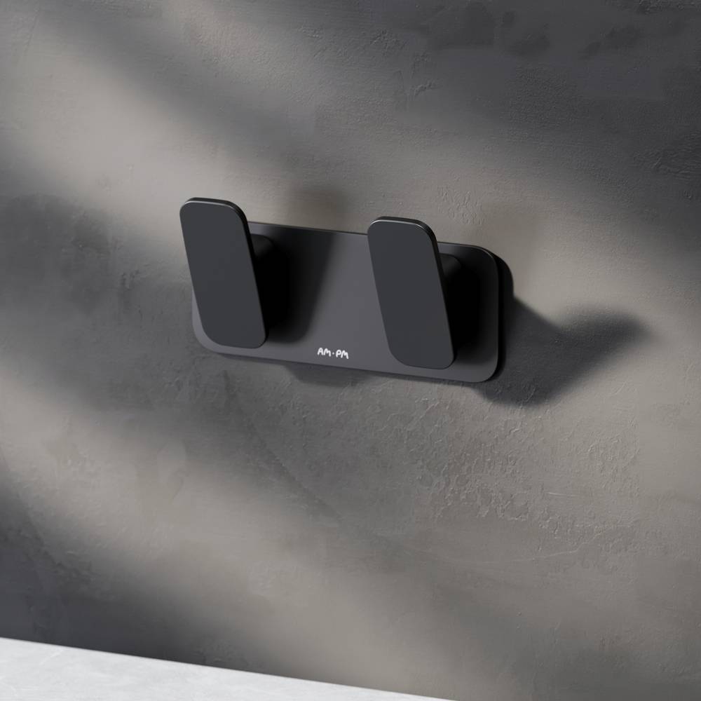 Крючок для полотенец двойной AM.PM Inspire V2.0 черный матовый A50A35622