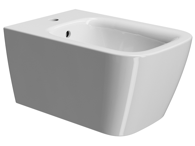 Биде подвесное GSI Nubes 550x350 мм с отверстием под смеситель без крепежа 9665111