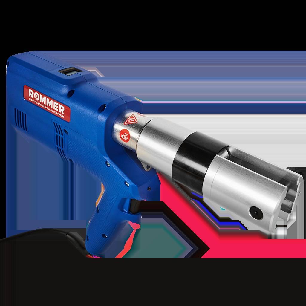 Пресс-инструмент электрический ROMMER V220 с поворотным механизмом в чемодане RPT-0022-012108