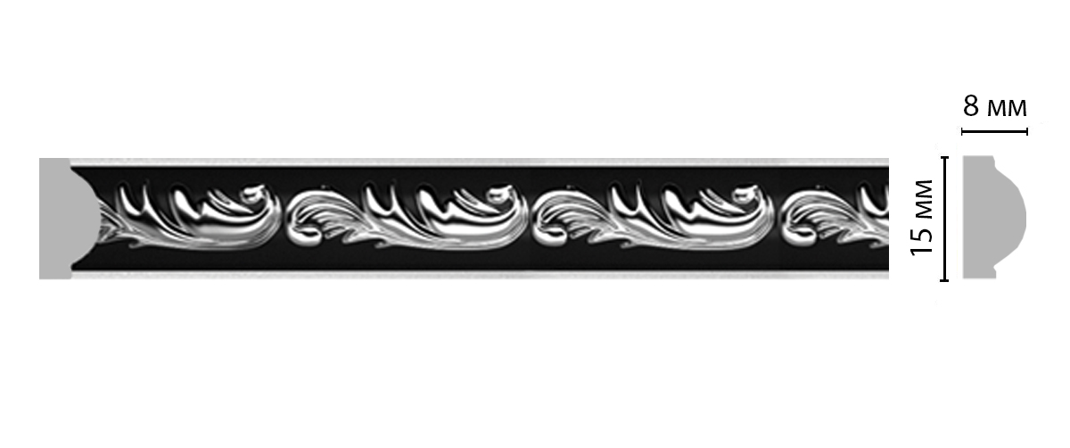 Молдинг DecoMaster 130-63 15х8х2400 мм 130-63