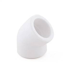 Угольник Valtec PPR 45° 25 мм PN25 белый 10825