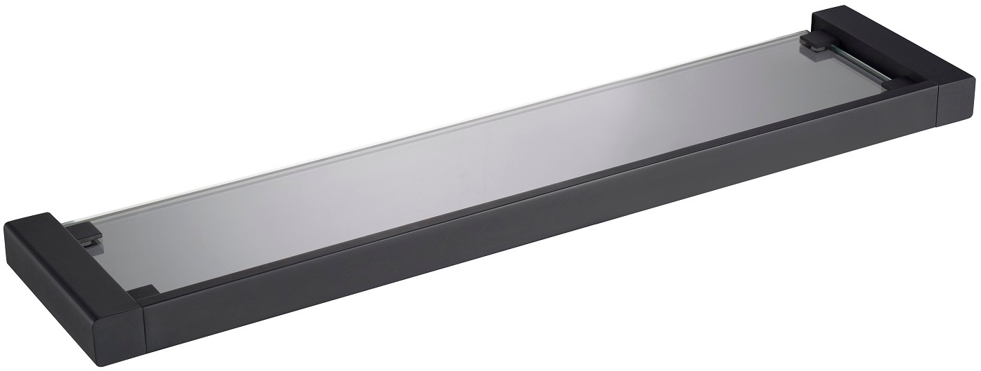 Полка для ванной стеклянная Timo Selene 500 мм черный 14072/03