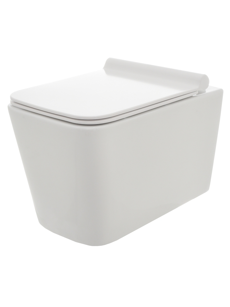 Унитаз подвесной AQUAme Rimless с сиденьем SoftClose 530x365x360 мм AQM2003