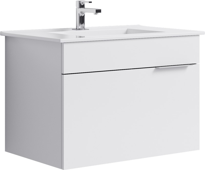 Тумба под умывальник подвесная AQUATON Бриг 720х490х445 мм белая Br.01.07/1/W