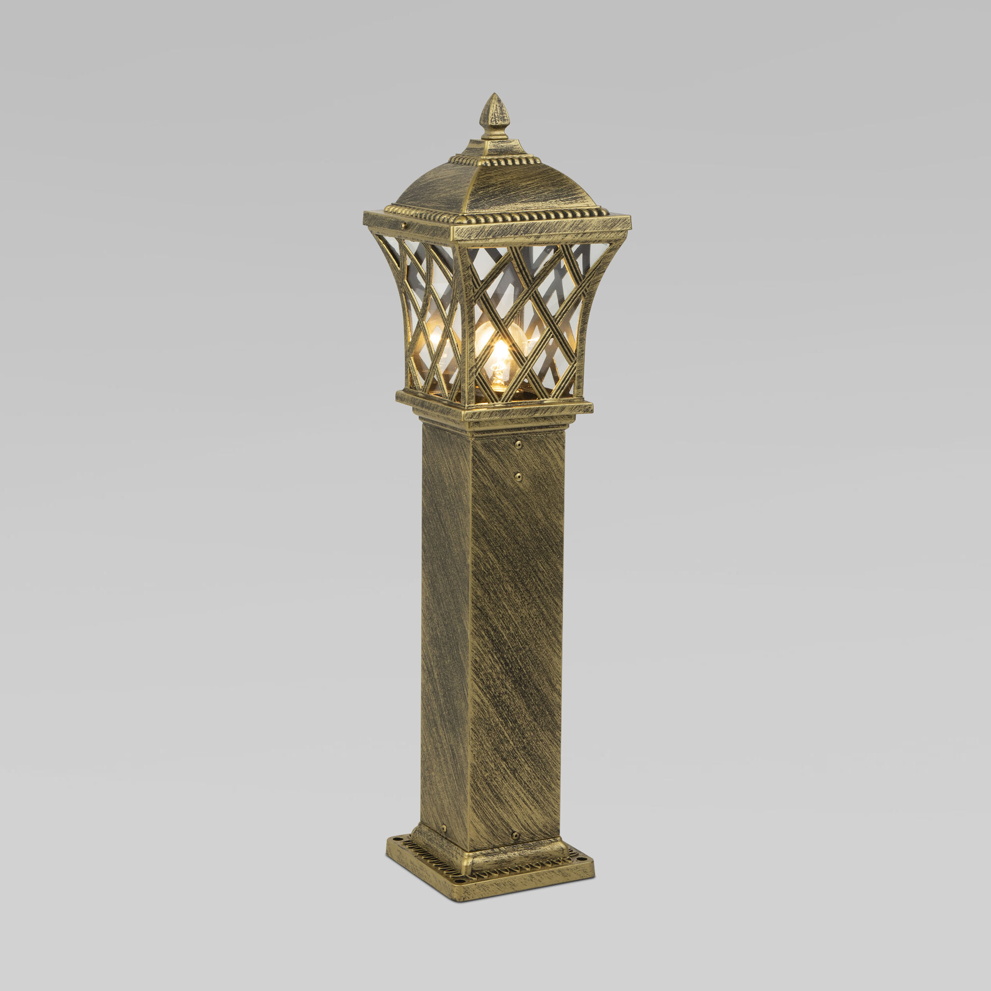 Ландшафтный светильник на столбе Cassiopeya F черное золото IP44 GL 1018F