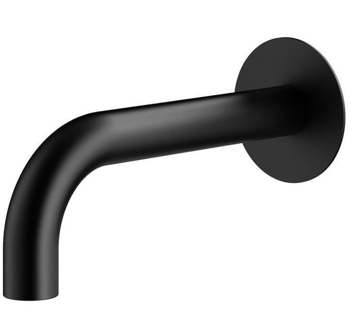 Излив для ванны настенный Plumberia Selection IXO 21 см черный матовый SPT0058NO