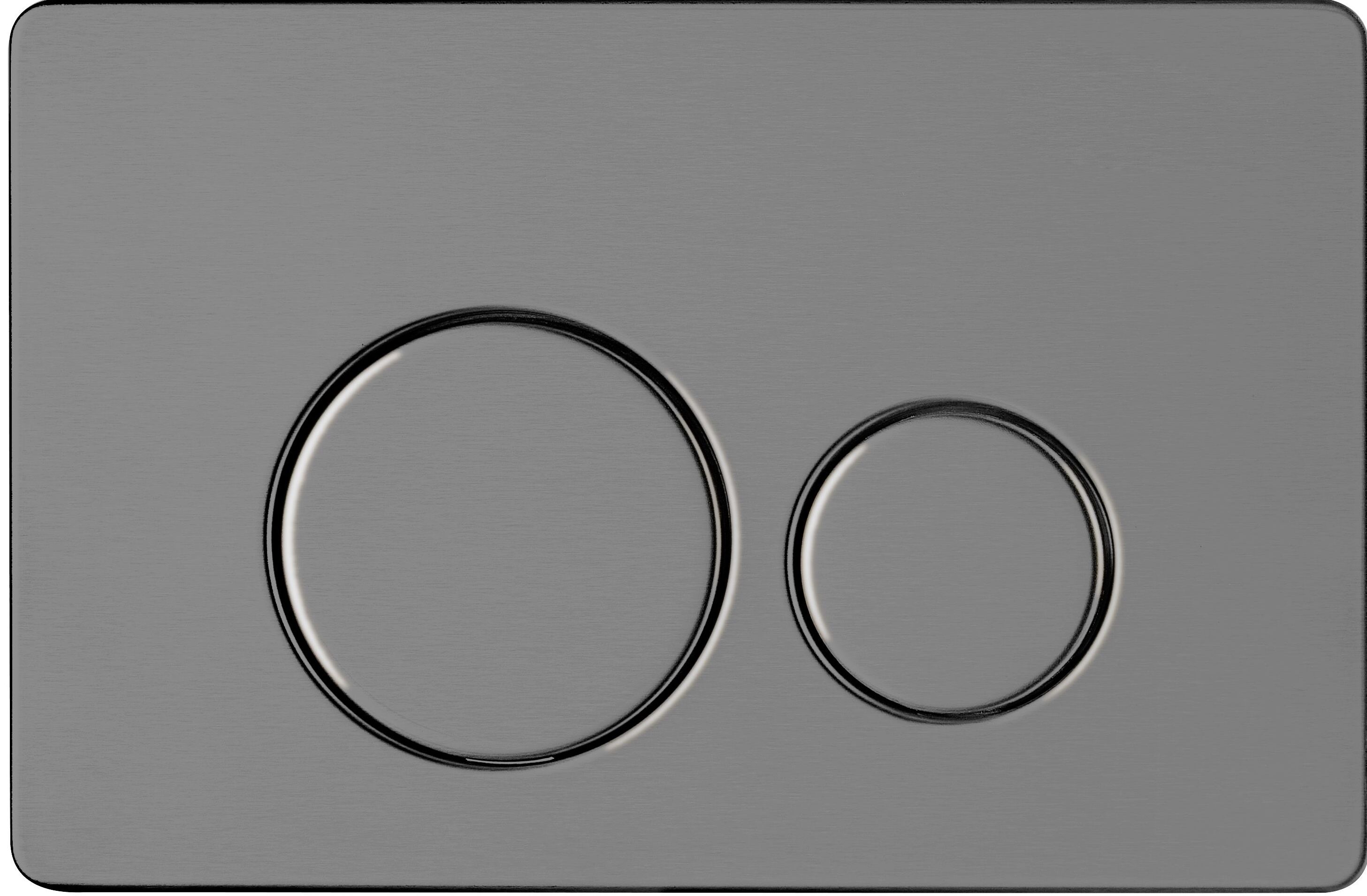 Панель смыва AQUAme нержавеющая сталь серый матовый AQM4111GM