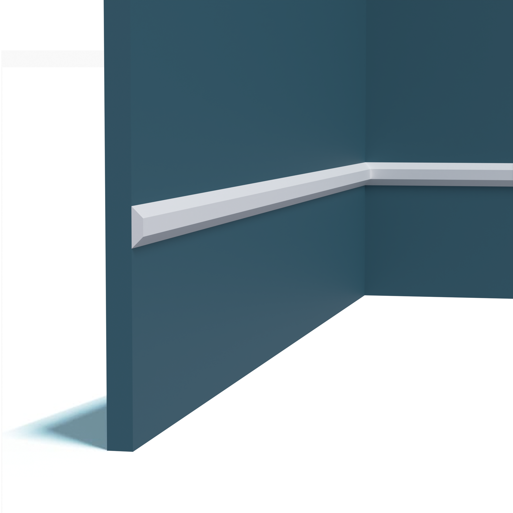 Молдинг Perfect Plus P201 из ударопрочного полимера 25х12х2000 мм P201