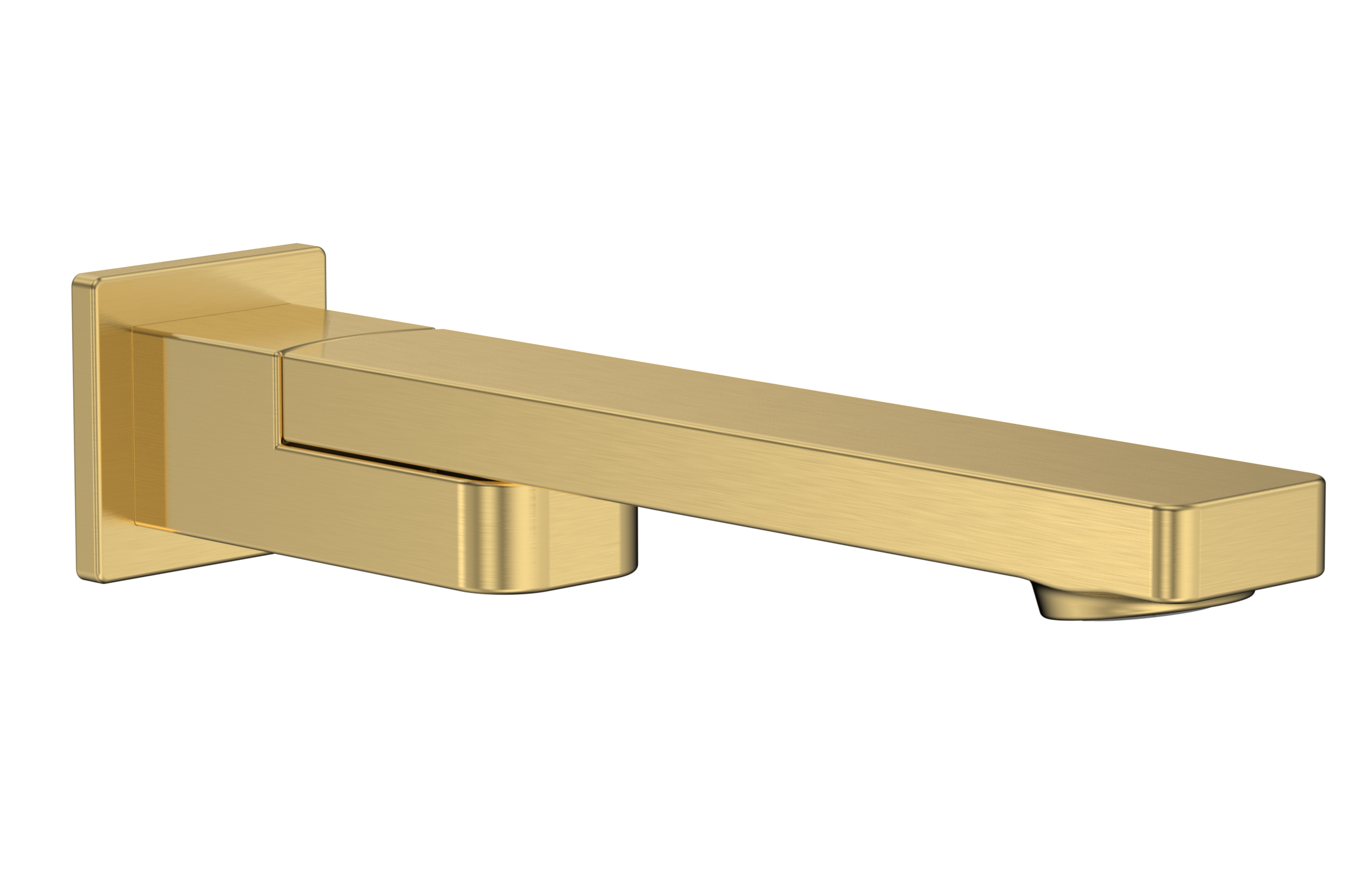 Излив встраиваемый поворотный AQUAMET 220 мм золото шлифованное AQM8304BG