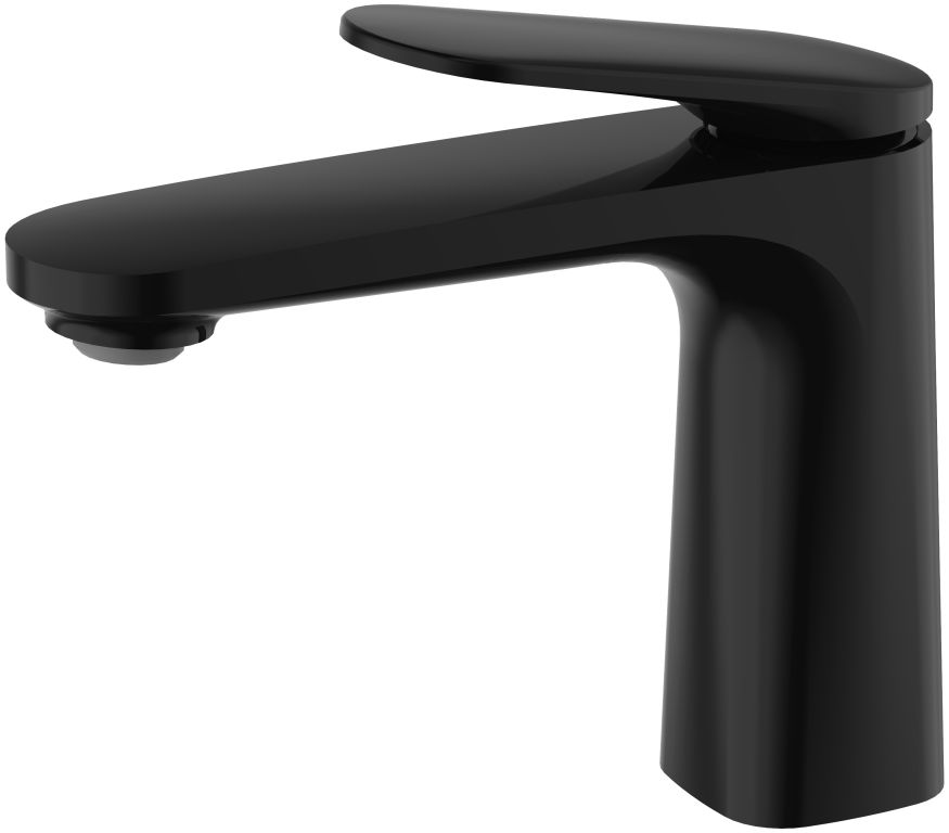 Смеситель для раковины Aquanet Imola без донного клапана черный матовый AQM6710MB
