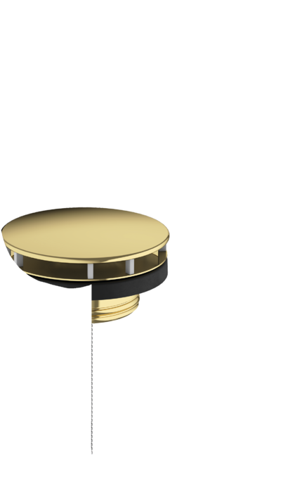 Донный клапан Hansgrohe 1 1/4 с фиксированной крышкой золотой 50001990