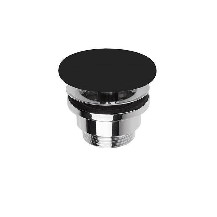 Донный клапан SIMAS клик-клак с керамической крышкой черный матовый PLCE nero matt