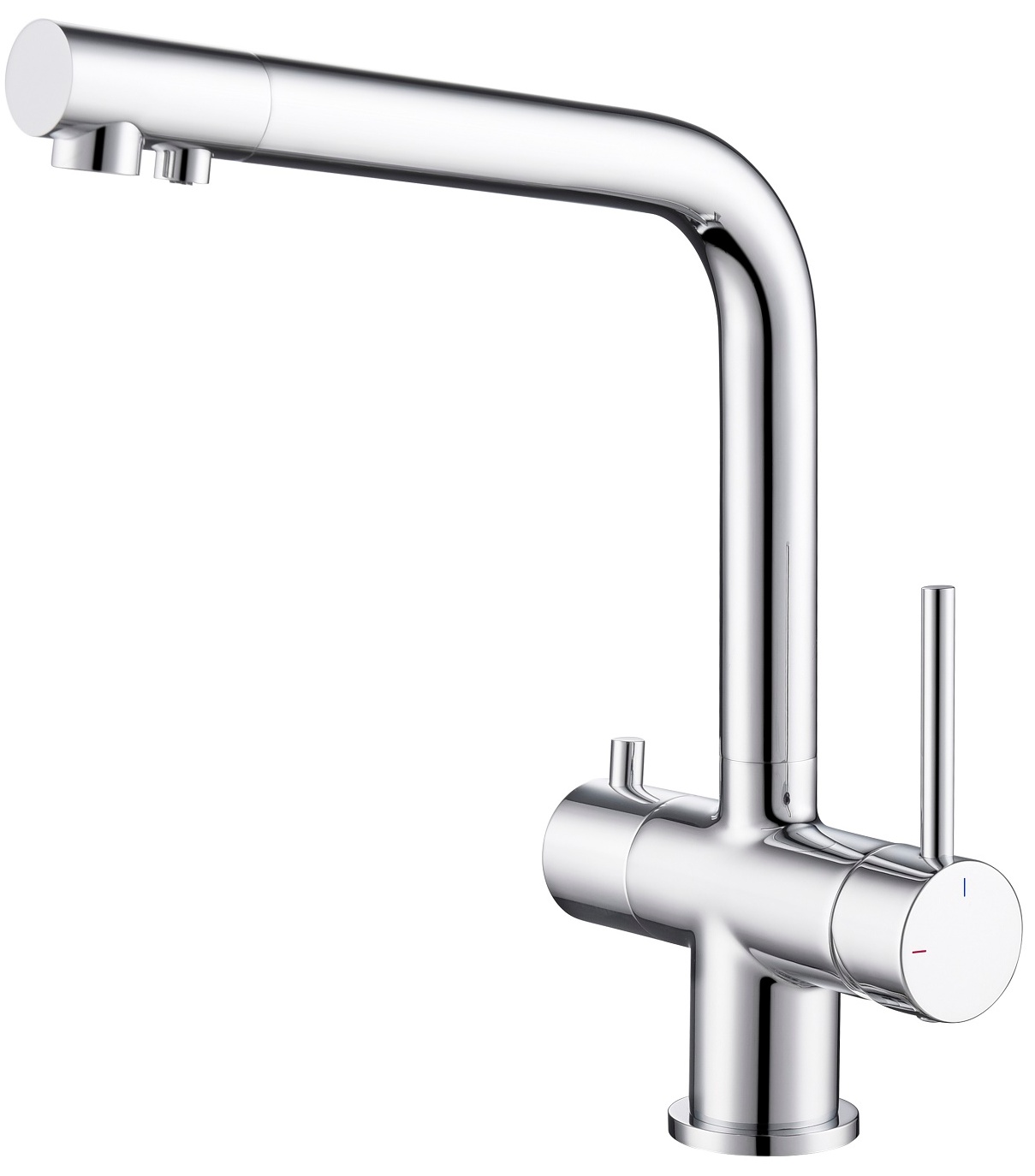 Смеситель для кухни с Г-изливом под питьевую воду Timo Saona хром 2396/00F