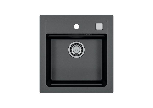 Мойка кухонная Alveus ATROX 20 Granital Carbon G91 470x500 мм с сифоном 1131990/1132823