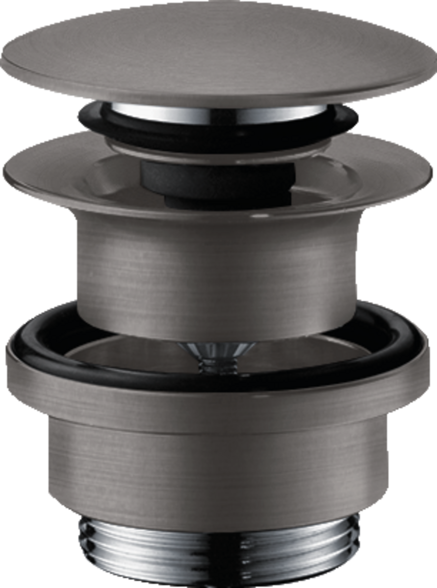 Донный клапан Hansgrohe Push-Open 1 1/4 черный хром 50100340