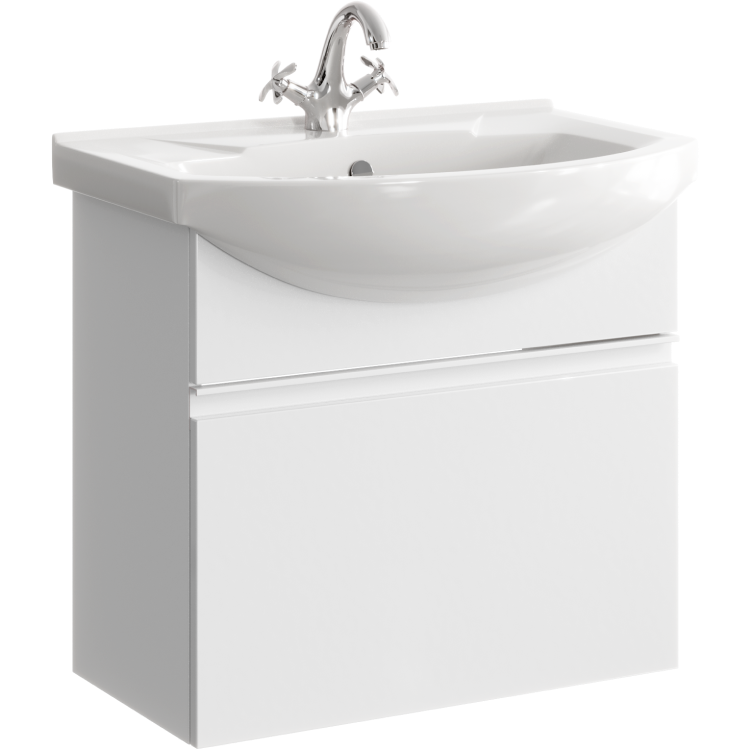 Тумба под умывальник Aqwella Rodos подвесная 600х580х314 мм белый ROD01061