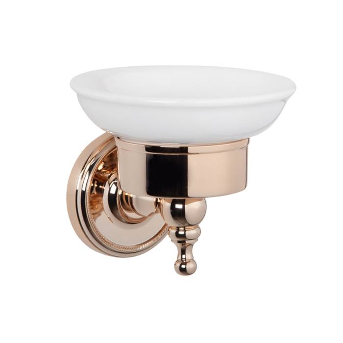 Мыльница подвесная Tiffani World Bristol 106 керамическая светлое золото TWBR106gold