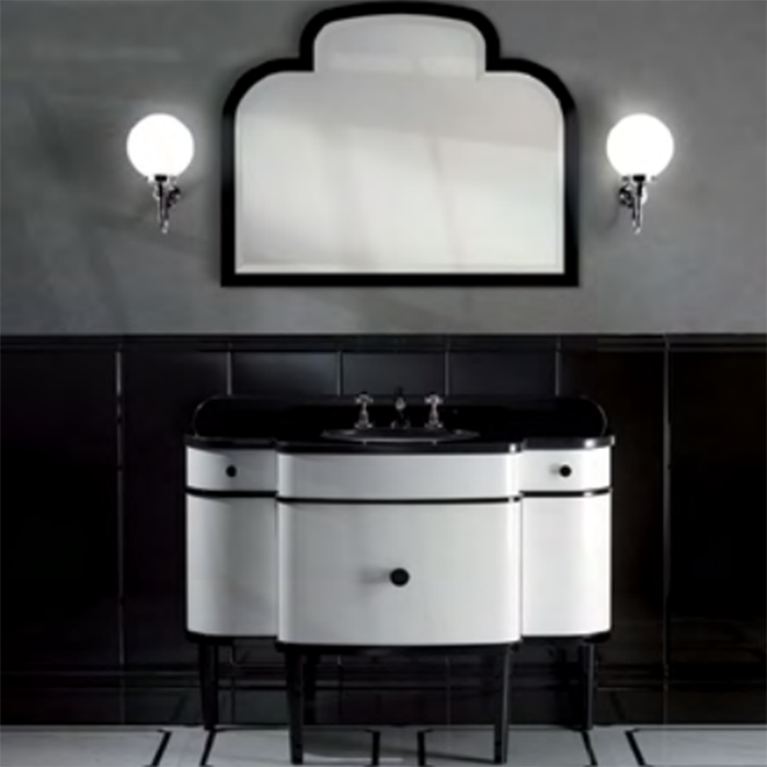 Комплект мебели для ванной Devon&Devon Music 120 см напольный белый/deep black EFMUSICPW/DBGRN-WHITE56/3F / CTPLASOINB.CO