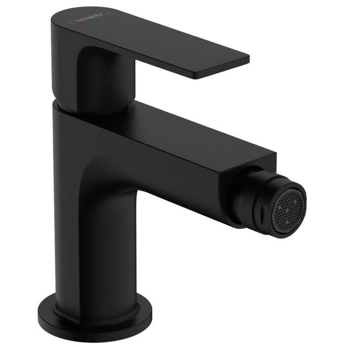 Смеситель для биде Hansgrohe Rebris S с донным клапаном черный матовый 72211670