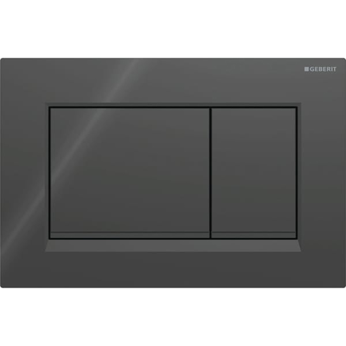 Клавиша смыва Geberit Sigma30 для двойного смыва квадратная черный матовый 115.883.DW.1