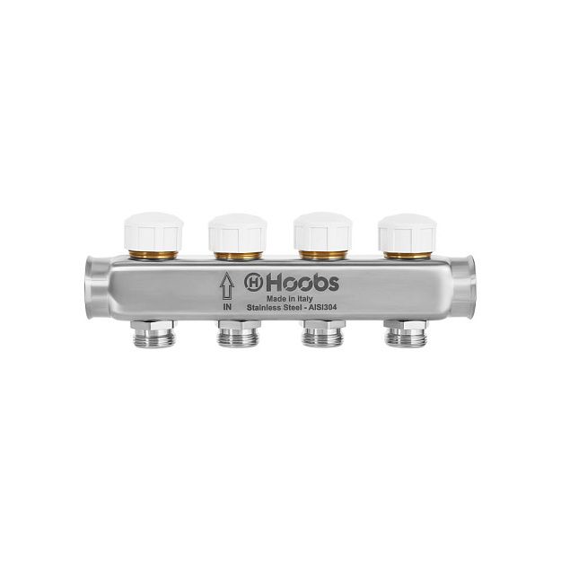 Коллектор Hoobs из нержавеющей стали с термостатическими клапанами 1 x 3/4 7 выходов HB-INCTO-711507