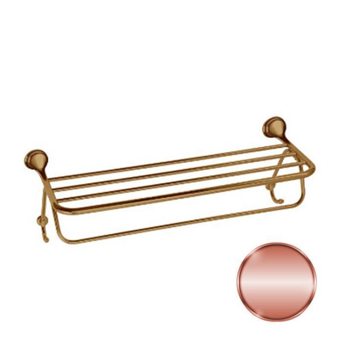 Полотенцедержатель-полка Daniel Revival с 2 крючками подвесной 65 см медь REPS980 vr 64