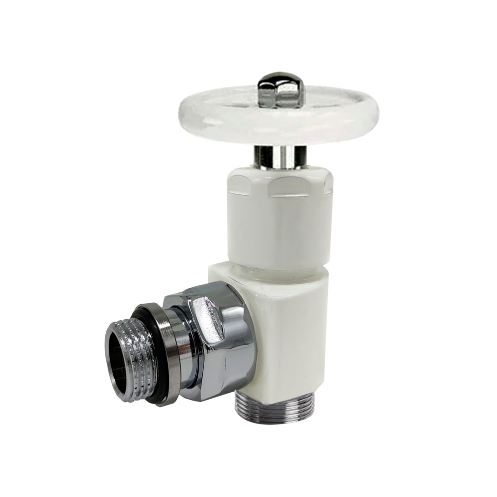 Угловой вентиль ручной преобразуемый SR Rubinetterie Minimal 1/2x24/19 белый 0345-1500VCPA