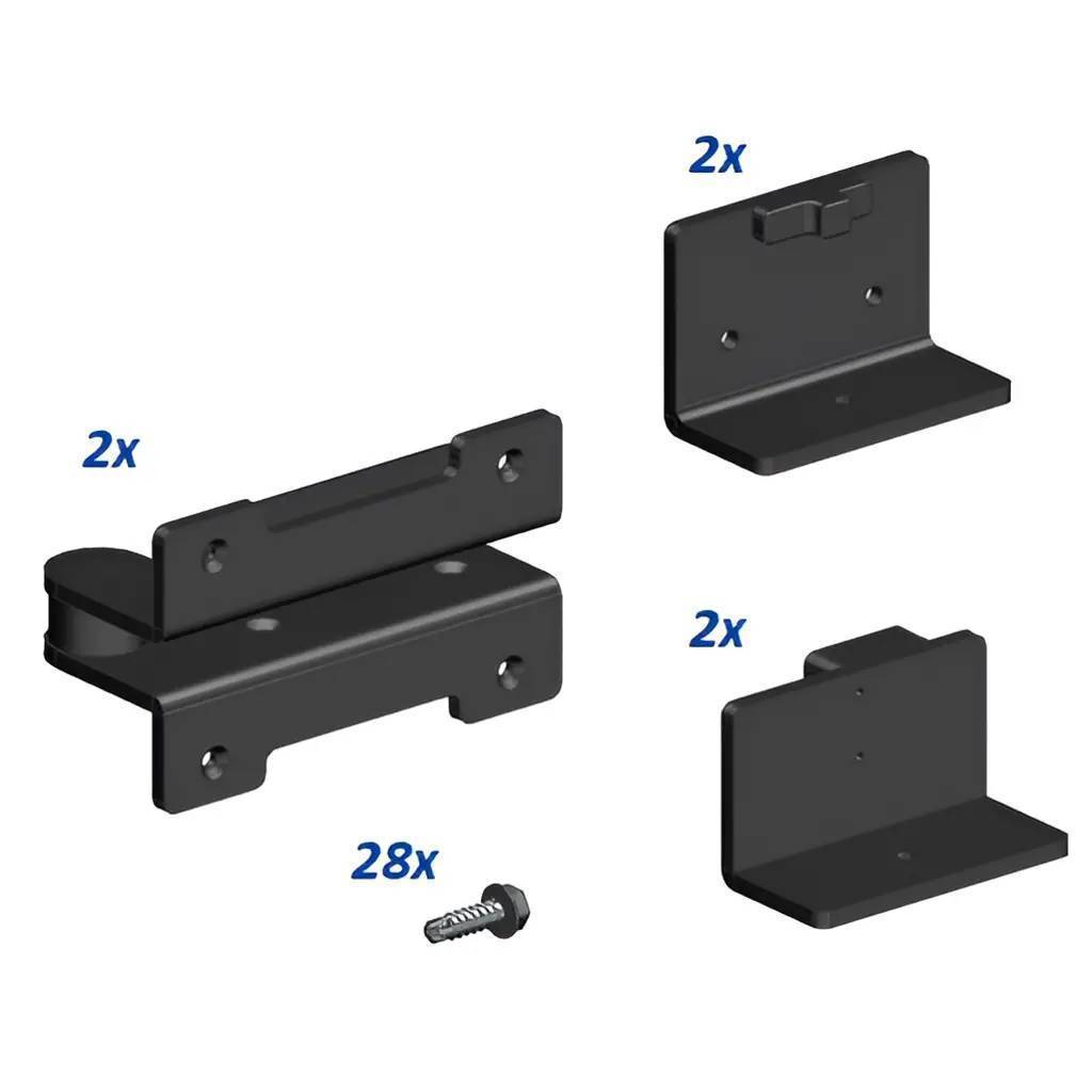 Комплект стальных петель для профиля WALLBOX WB 90200