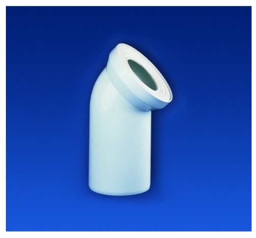 Переходник для унитаза Sanit угол 22° белый 58 101 01