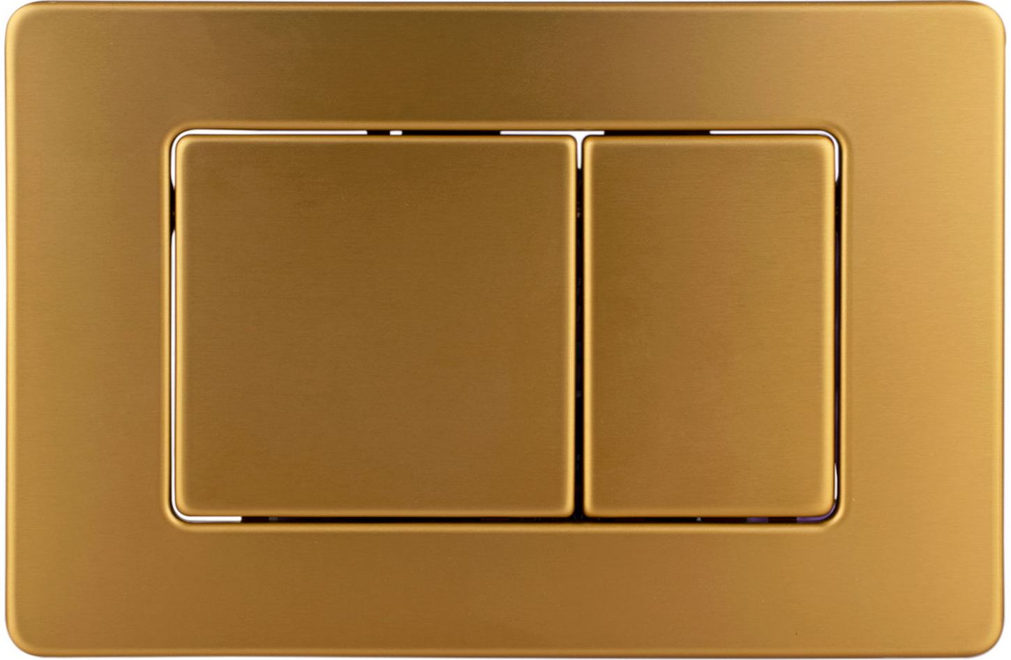 Панель смыва AQUAme нержавеющая сталь золото шлифованное AQM4112BG