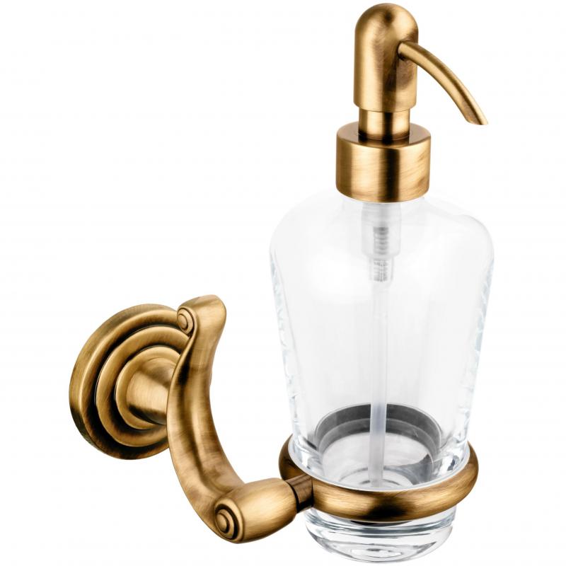 Дозатор для жидкого мыла Migliore On стеклянный бронза ON12792