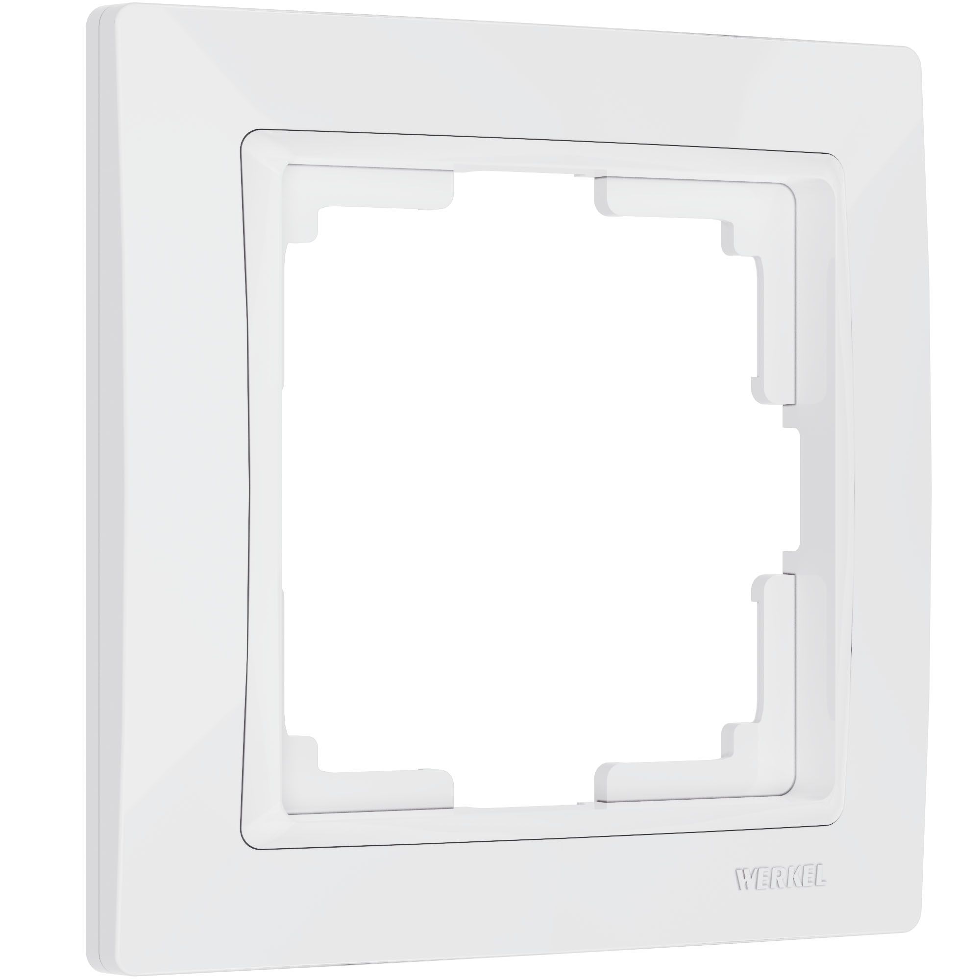 Рамка из поликарбоната на 1 пост Snabb Basic белый W0012001