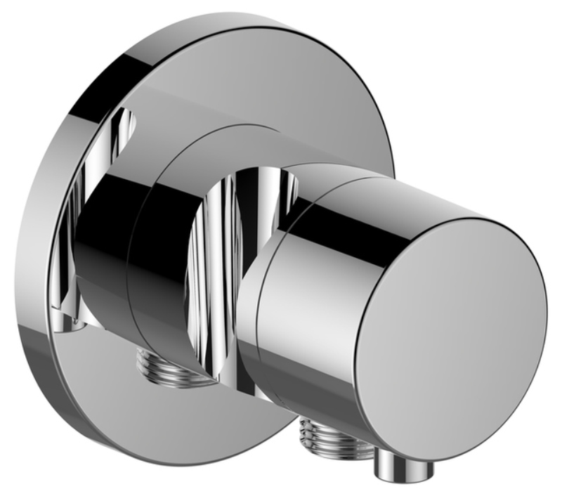 Переключатель на 2 потребителя Keuco IXMO Comfort с выводом для шланга и держателем лейки хром 59556 011201