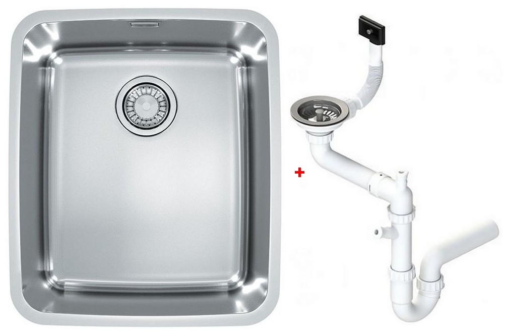 Мойка кухонная Alveus Luno 40 480х400х180 мм с сифоном 1129252