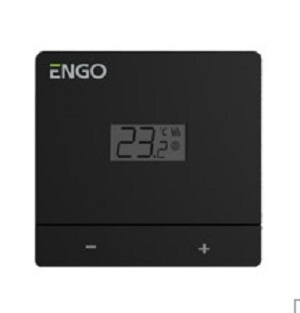 Терморегулятор проводной Salus EASYBATB накладной на батарейках черный EASYBATB