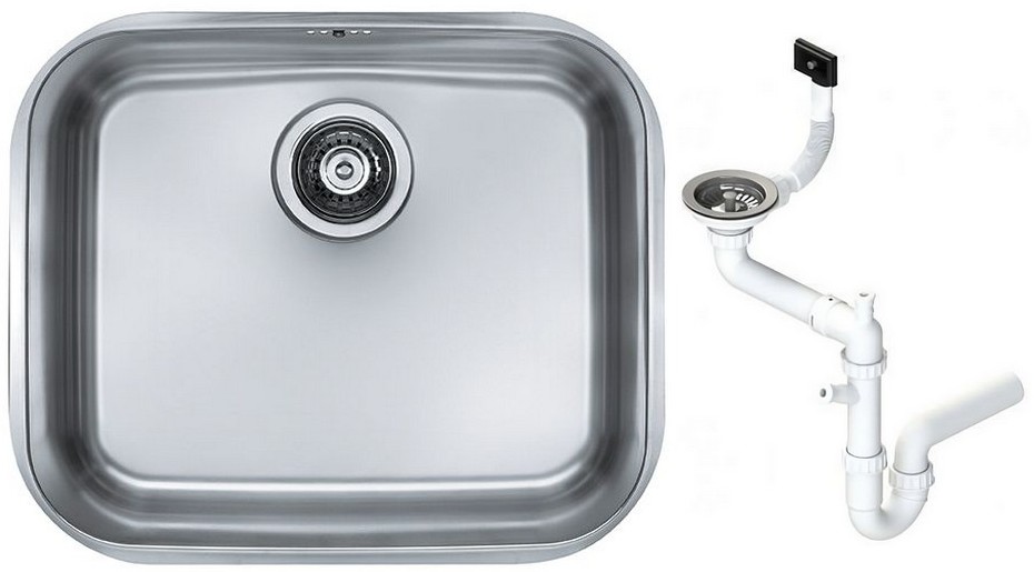 Мойка кухонная Alveus Variant 10 480х400х180 мм под столешницу с сифоном 1042481