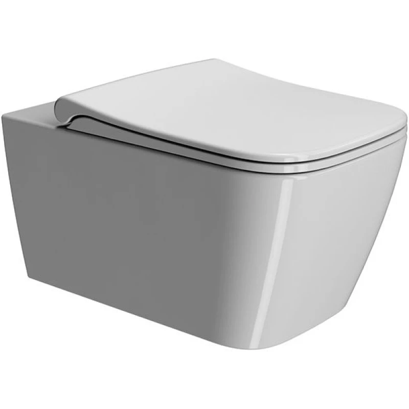 Унитаз подвесной безободковый GSI Nubes 550x350 мм белый глянцевый 9615FR511