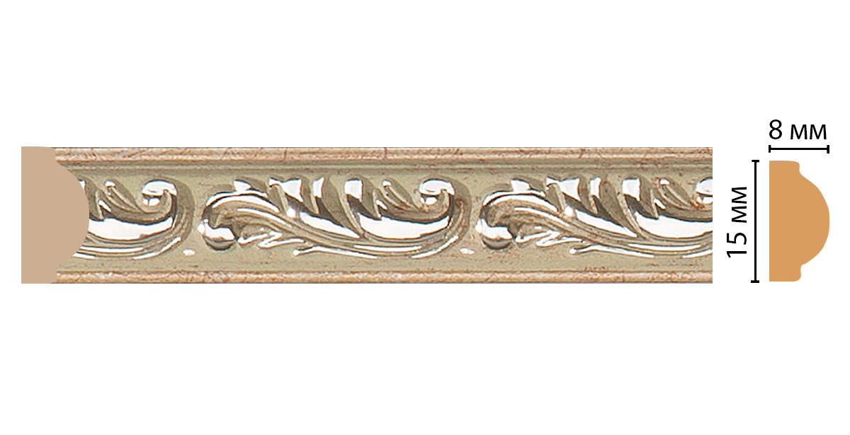 Молдинг DECOMASTER 130-59 ДМ 15х8х2400 мм 130-59 ДМ