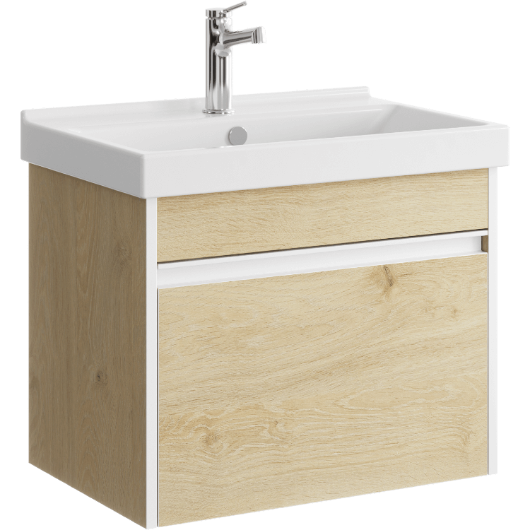 Тумба под умывальник подвесная AQweber Urban 572х460х400 мм Дуб Давос URB0106DD