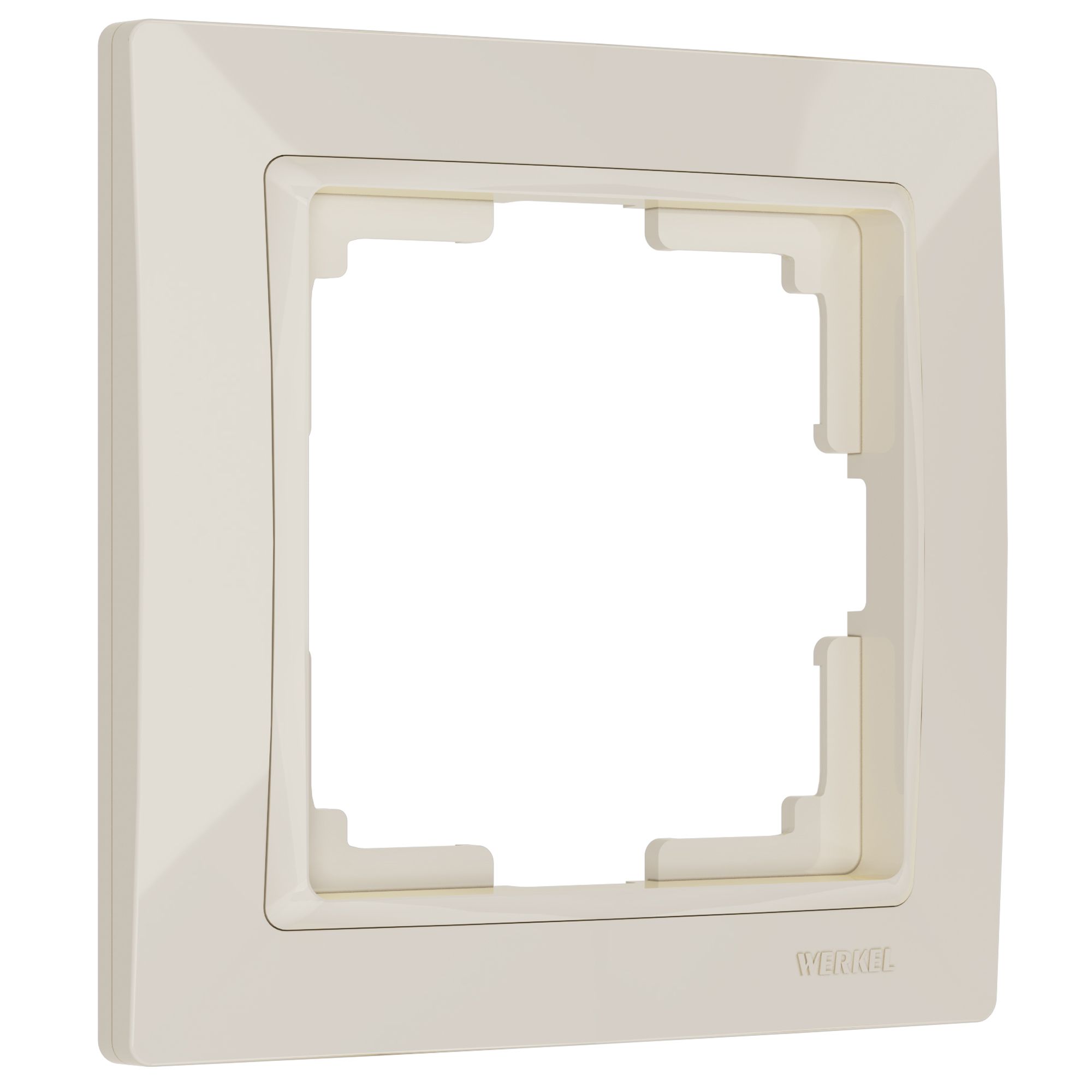 Рамка из поликарбоната на 1 пост Snabb Basic слоновая кость W0012003