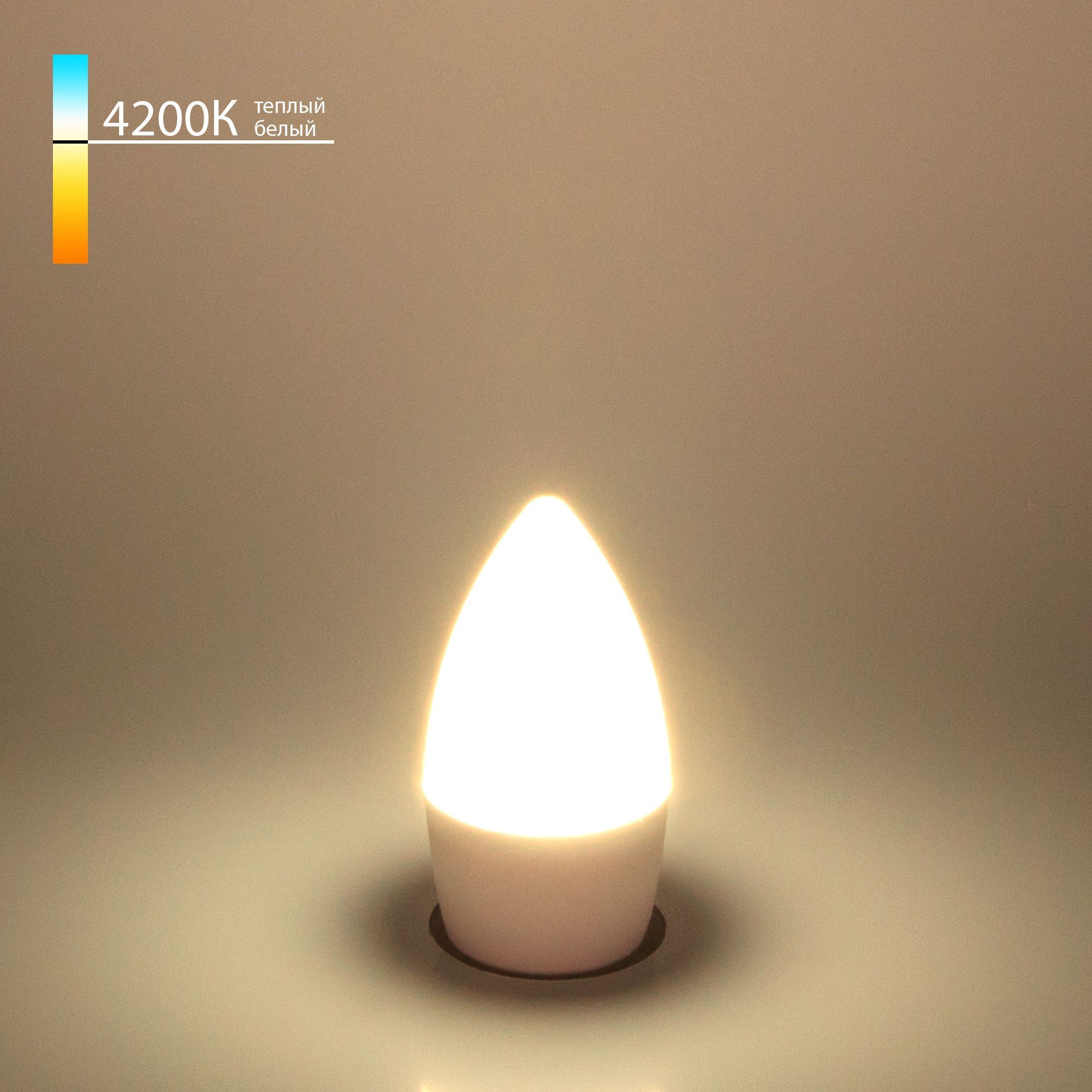 Светодиодная лампа quotСвечаquot C37 6W 4200K E27 BLE2737