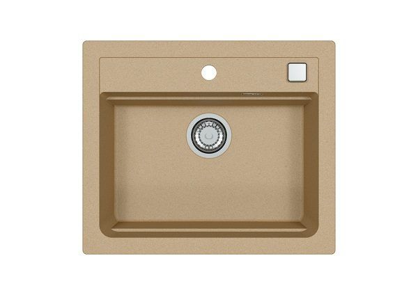 Мойка кухонная Alveus ATROX 30 Granital Beige G55 590x500 мм с сифоном 1131994/1132823
