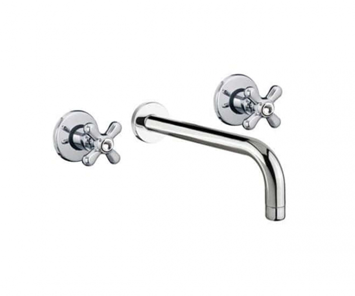 Смеситель для раковины настенный Fiore Margot-Sky на 3 отверстия хром 01CR062700