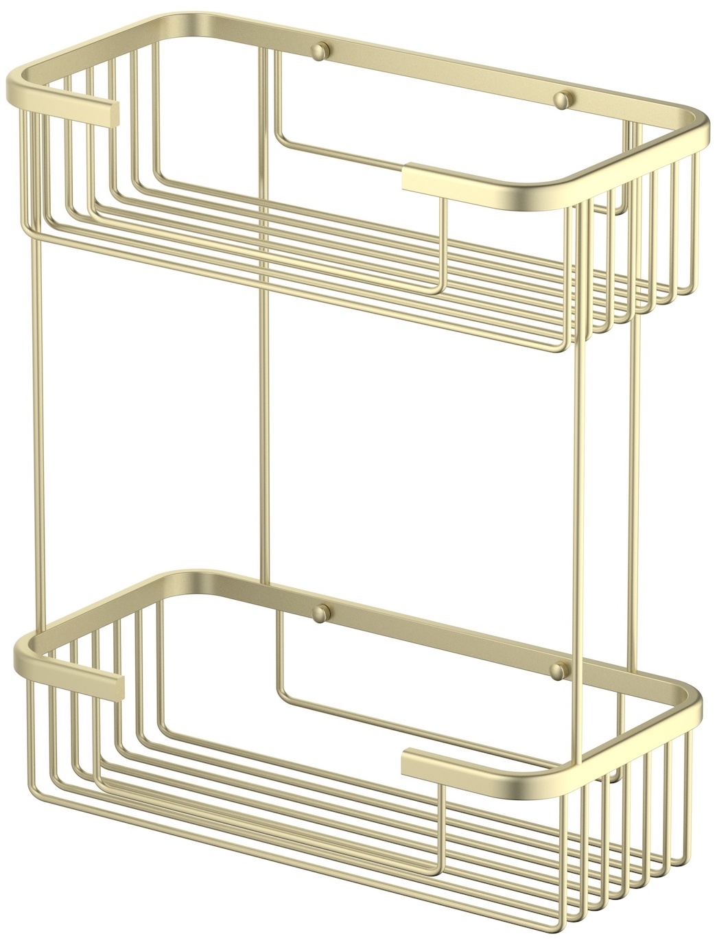 Полка двойная Timo Saona 300х130х354 мм золото матовое 13083/17