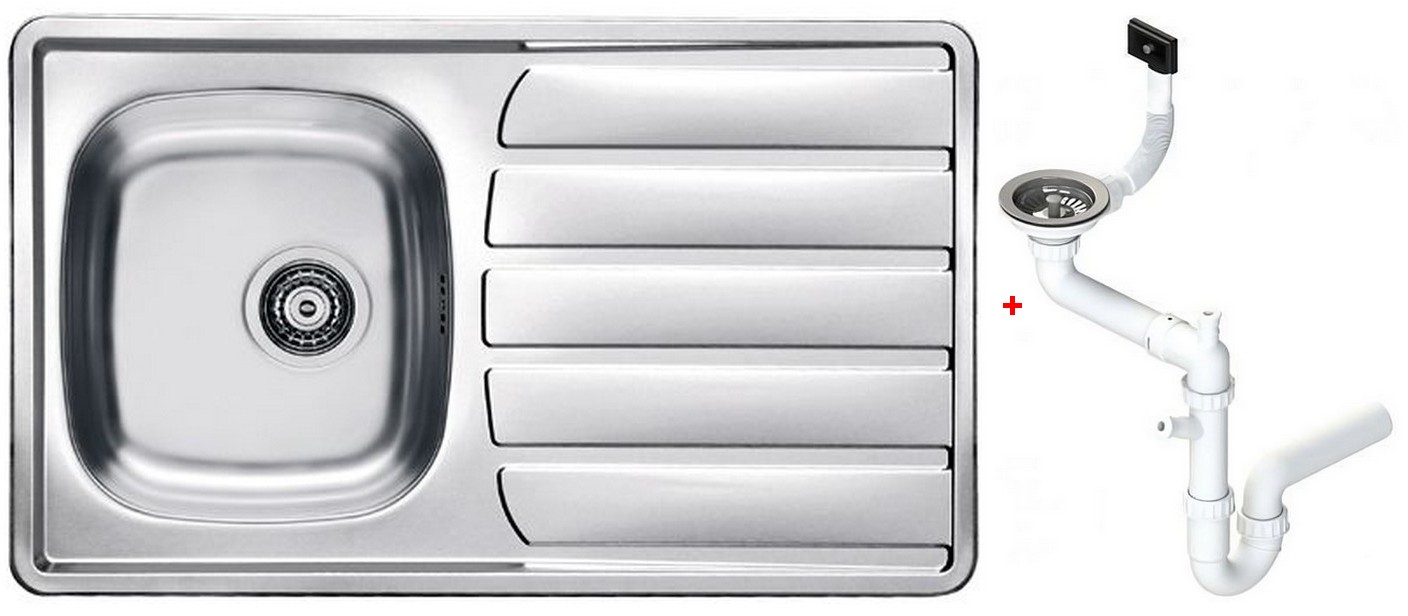 Мойка кухонная Alveus Zoom 30 врезная оборачиваемая 860х500х160 мм с сифоном 1098773