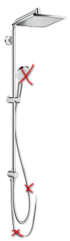 Душевая система Hansgrohe Crometta E Reno 240 1jet EcoSmart 27289000