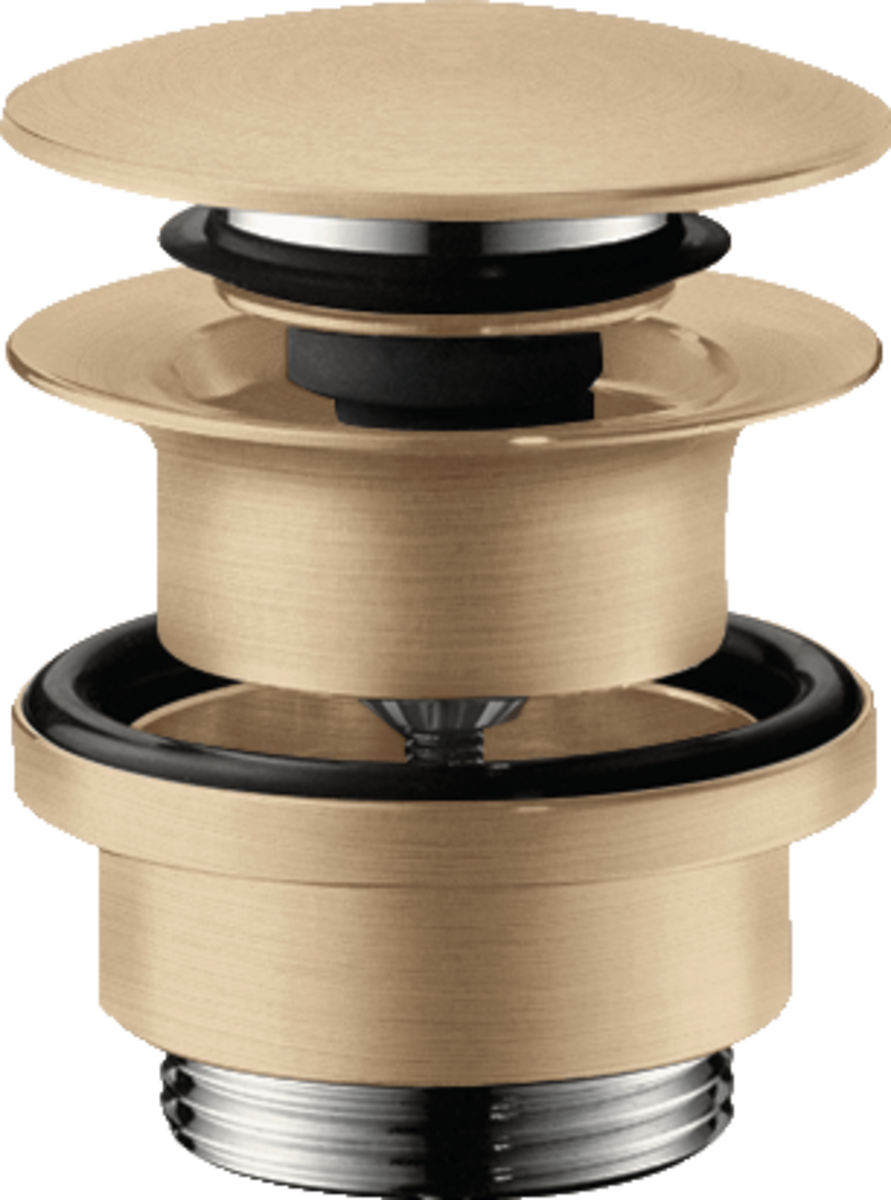 Донный клапан Hansgrohe Push-Open 1 1/4 бронза 50100140