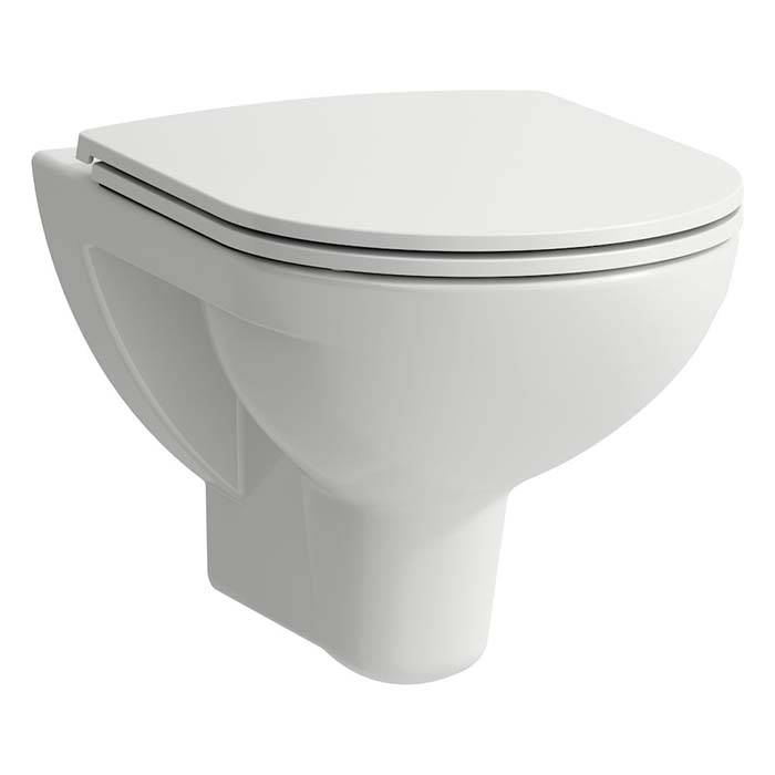 Унитаз подвесной Laufen Pro 53x36x34.5 см безободковый белый 8.2096.0.000.000.1