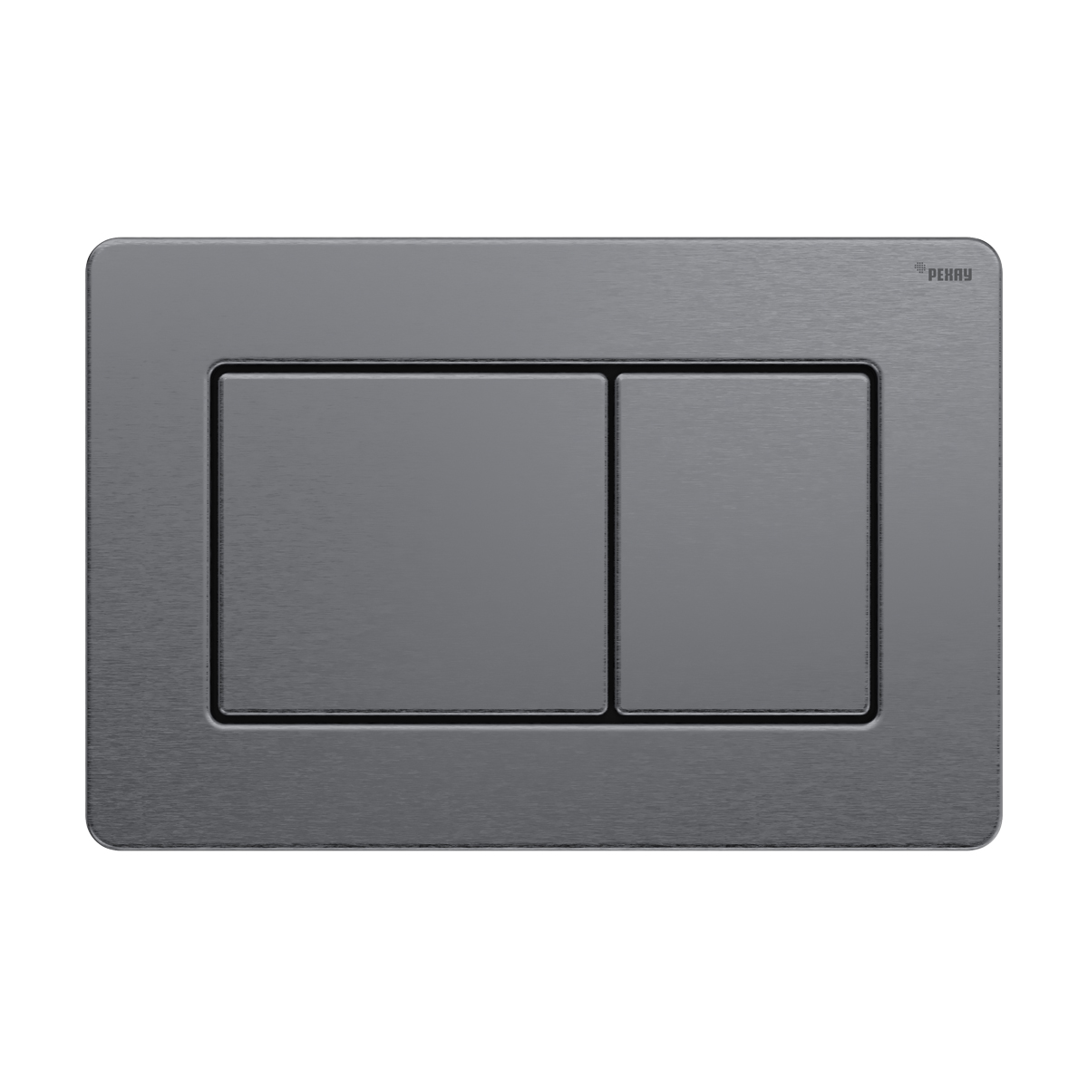 Панель смыва REHAU NOVA QUAD STEEL нержавеющая сталь брашированный графит 19102721001